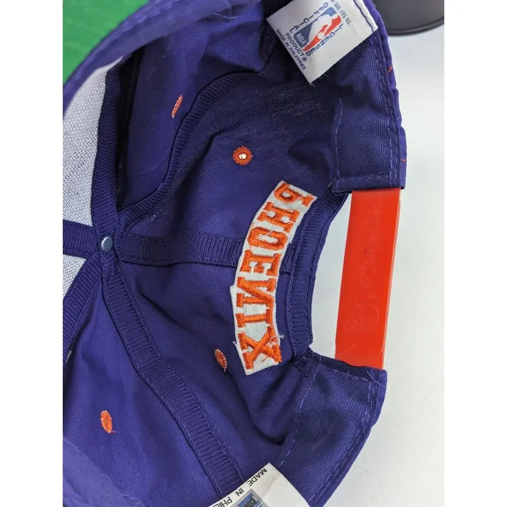 NWT Vintage Phoenix Suns Logo 7 Hat 1990s Deadstock NBA Basketball Snapback Cap‎